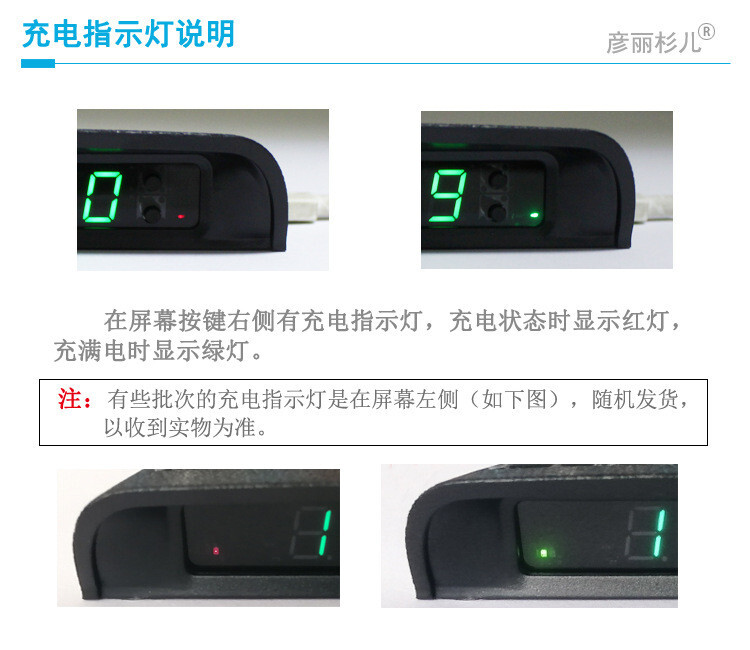 Car Dashboard Desk LED Digital Clock 3-Level Brightness Adjust Solar Charging