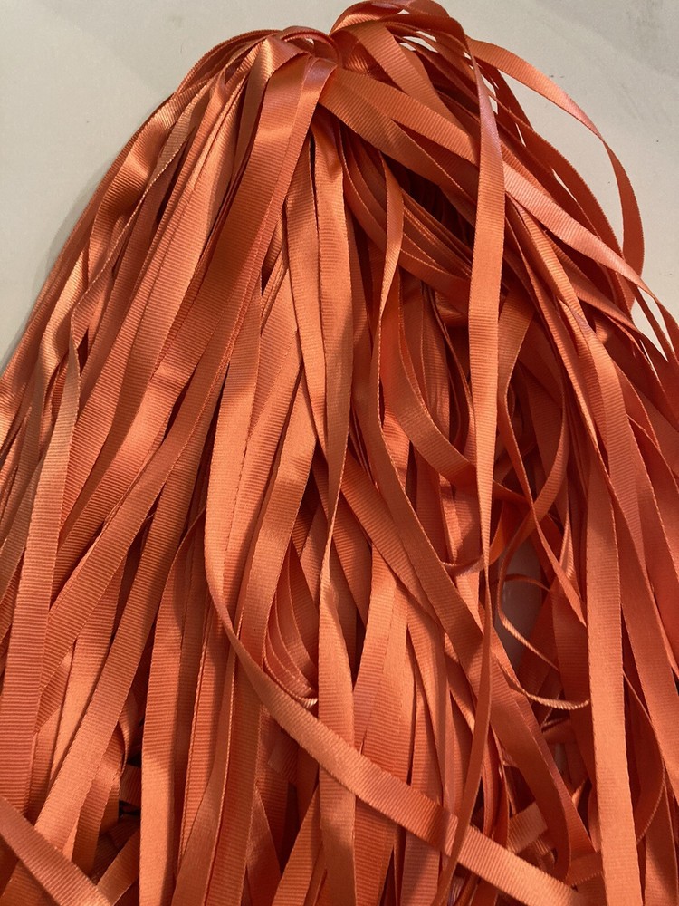 100 Pcs Lanyards Orange For ID Badges Nylon Bulk Clip Bundle