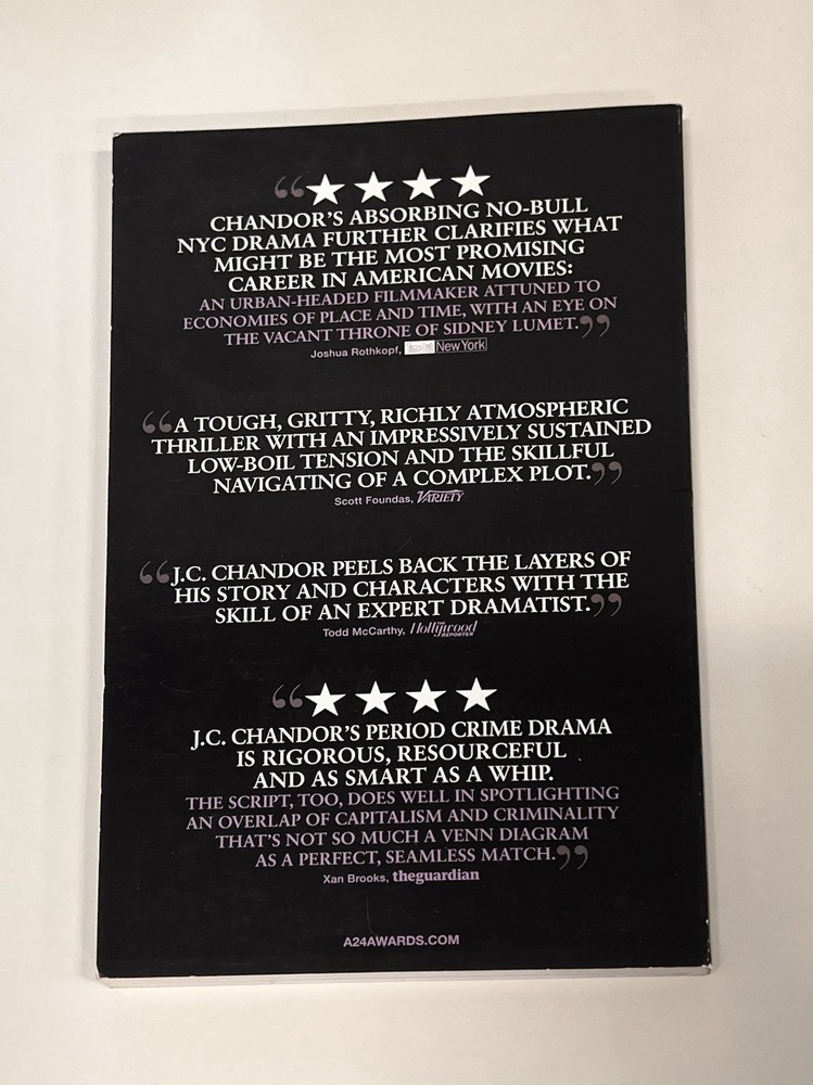 A Most Violent Year Script For Your Consideration Screenplay