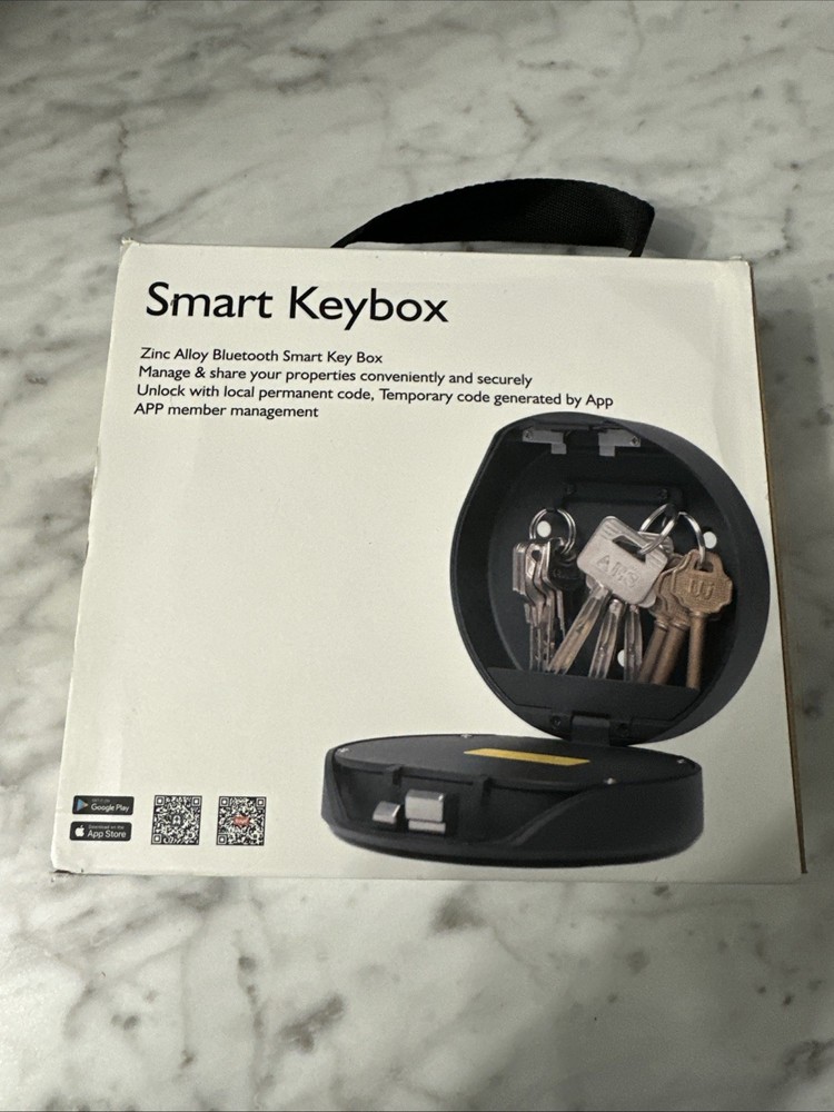 ® Portable Smart Key Lock Box - Bluetooth & Mechanical Keyless Entry, App Con...