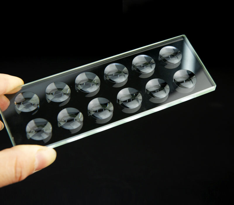 1PC Optical Glass Microscope Slides 5mm/10mmThickness Circular Concave Cavity