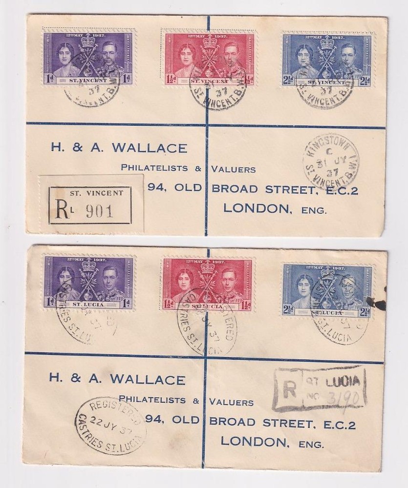 Br Commonwealth GVI First Day Covers, Covers.