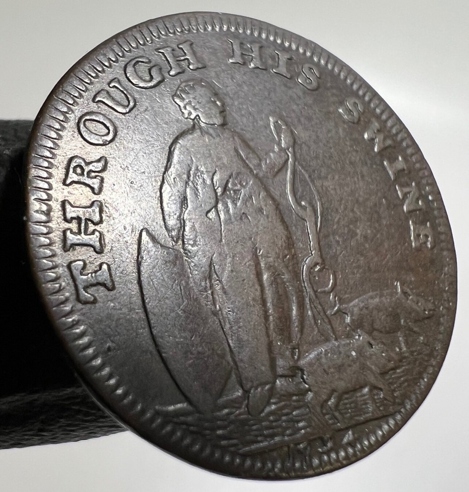 1794 Somerset Bath Farthing Conder Token Great Britain