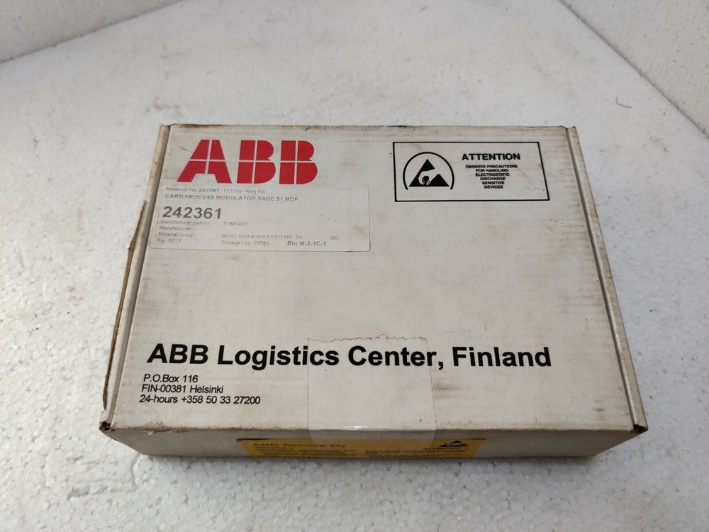 ABB SADC51MDP PROCESSOR CARD 57887401B