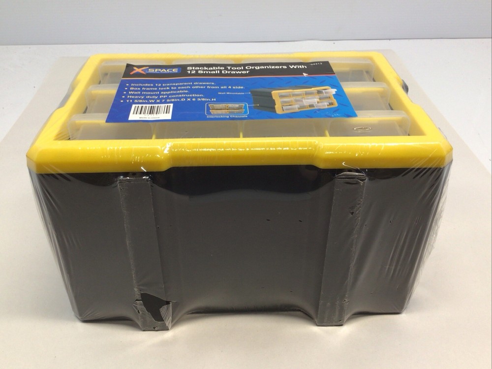 X Space Stackable Tool Organizers With 12 Small Drawer 84313