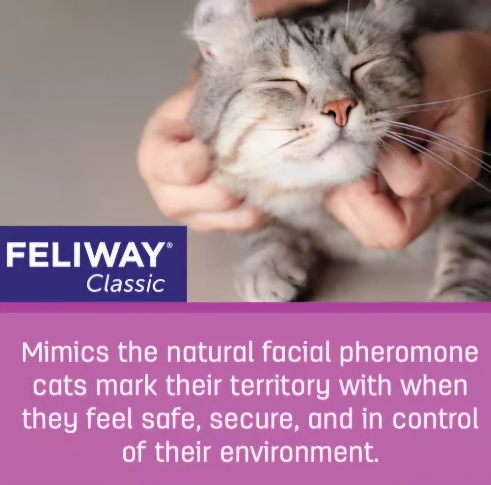 Feliway Classic Diffuser - (2) 48 mL Cat Calming Pheromone Refill - New Box 2027