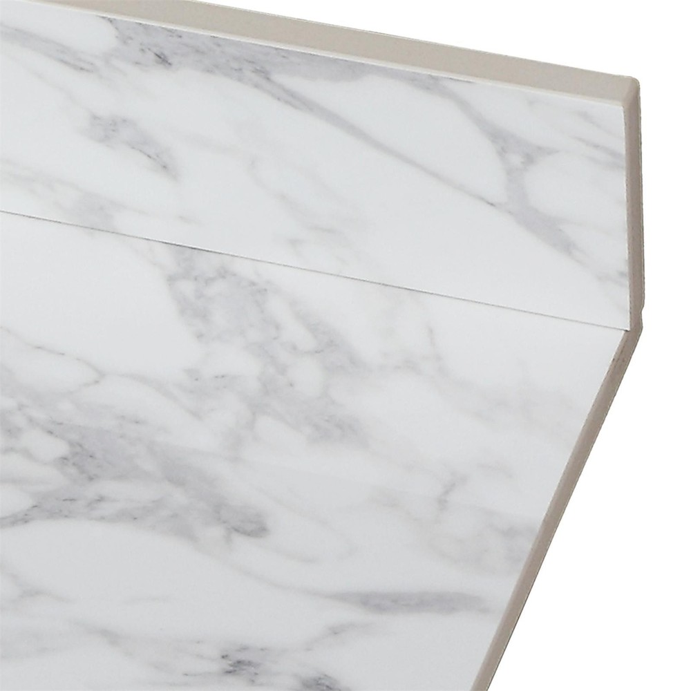 43"x22" Sintered Stone Bathroom Vanity Countertop with Rectangular Ceramic