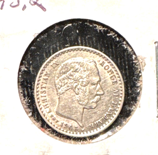 Denmark 1903 10 ore KM 795.2 Gem BU