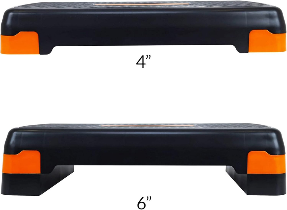 Adjustable Workout Aerobic Stepper Step Platform Trainer, 27-Inch, Multiple Colo