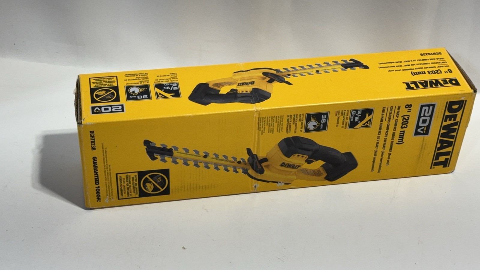 DEWALT 20V 8 in. Compact Cordless Hedge Trimmer DCHT823B NEW