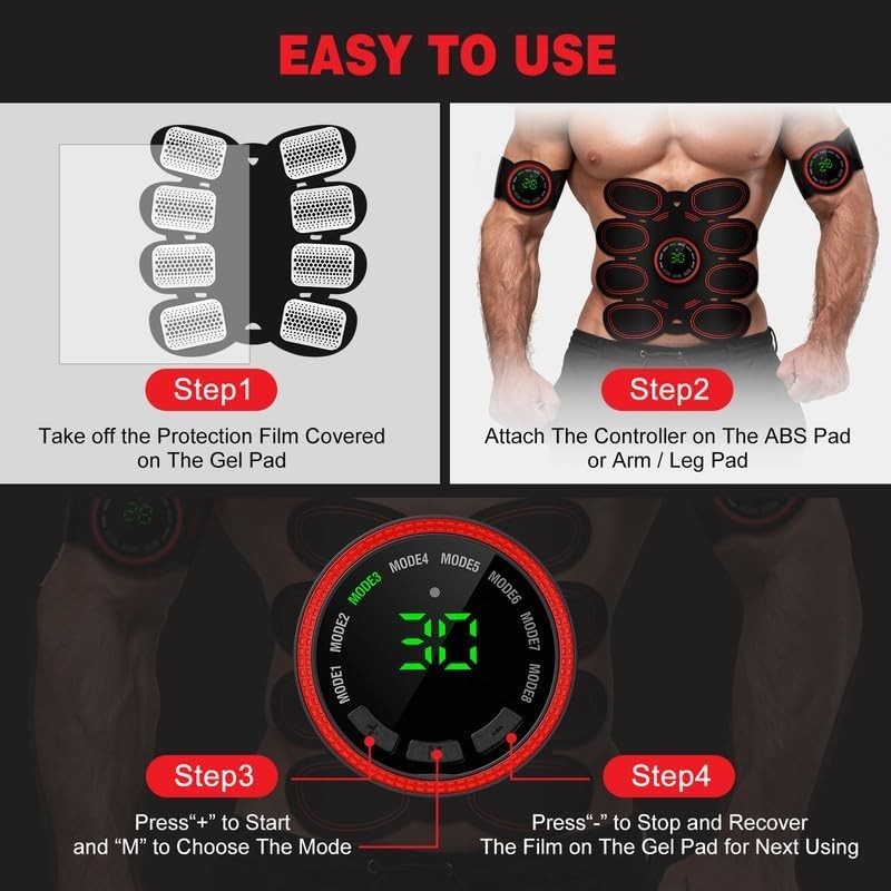 Tactical X Abs Stimulator Military Grade, Vital Flex Core Ab Stimulator Military