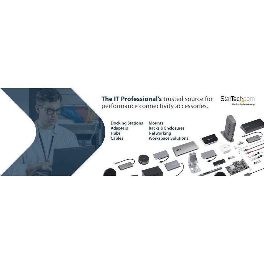 StarTech 8U 22in Depth Hinged Open Frame Wallmount Server Rack (RK819WALLOH)