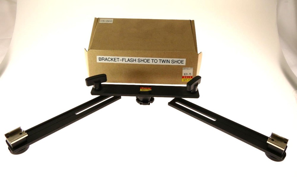 Flash Bracket-Flash Shoe to Twin Flash Shoes