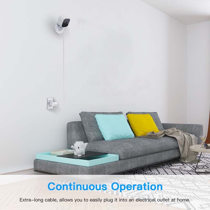 HOLACA Power Extension Cable for Blink Mini 20ft/6m Dedicated Charging Cable