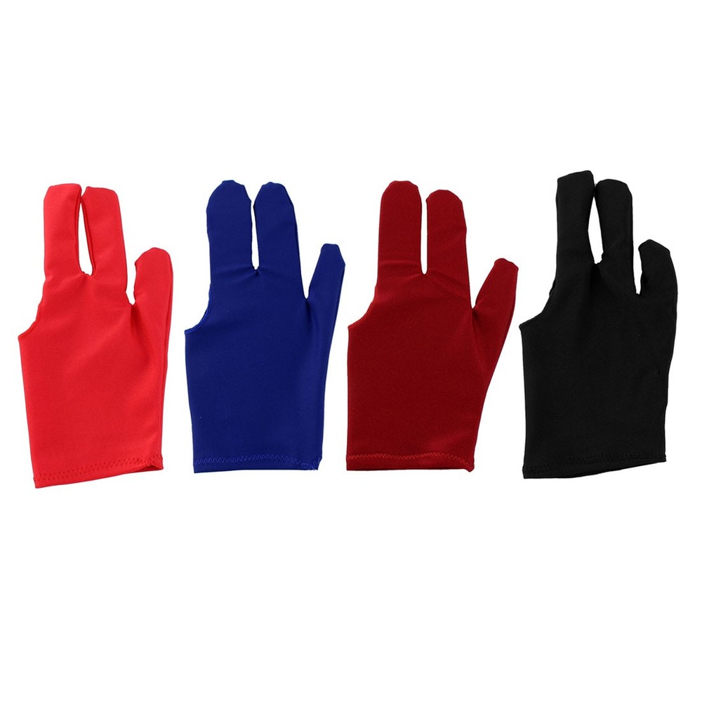 Elastic Pool Billiards Cue Shooters Three Finger Billiard Gloves