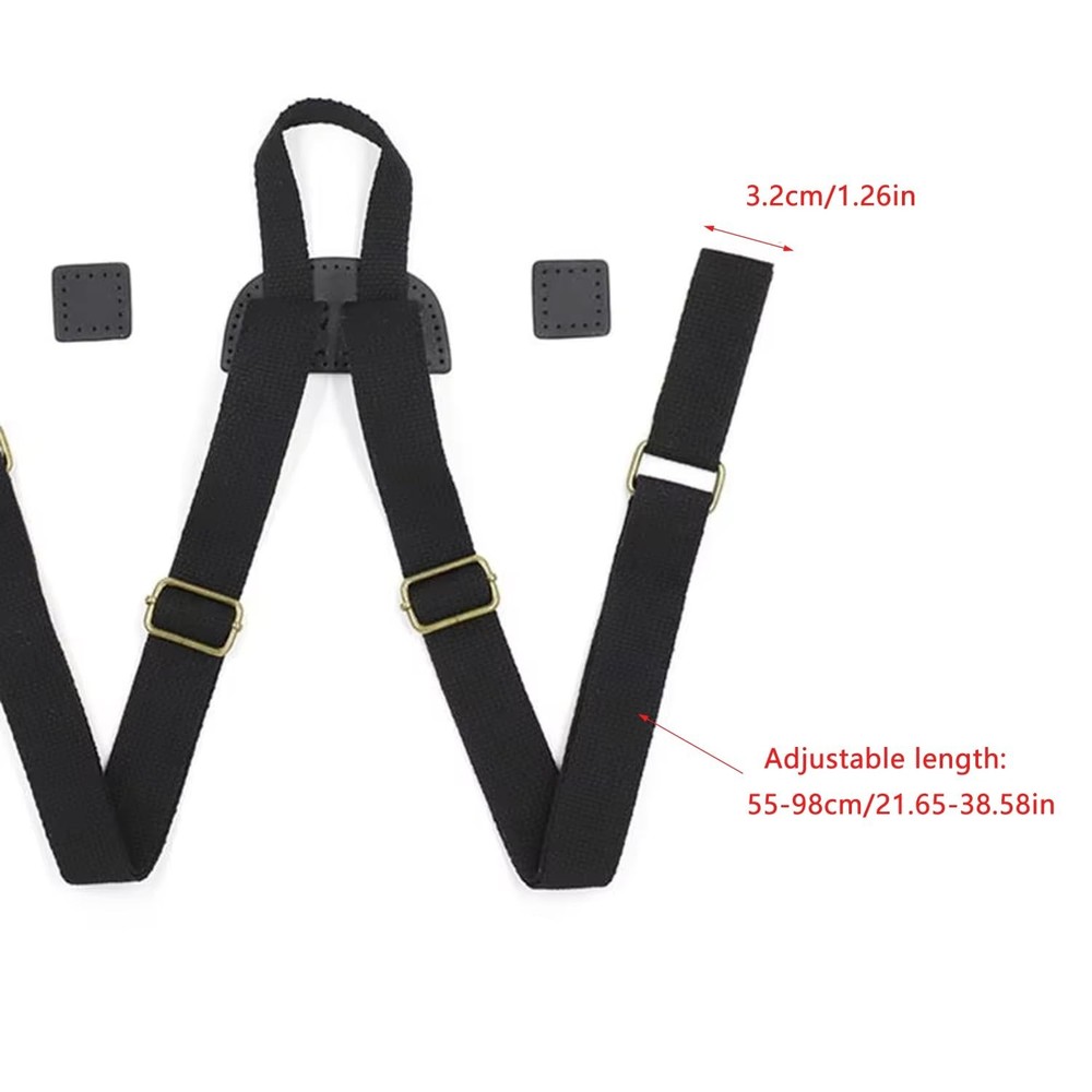 Backpack Straps Replacement Adjustable Canvas Shoulder Strap Sewing Mount Bel...