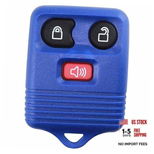 Replacement 3 Button Keyless Entry Remote Control Key Fob Clicker Blue