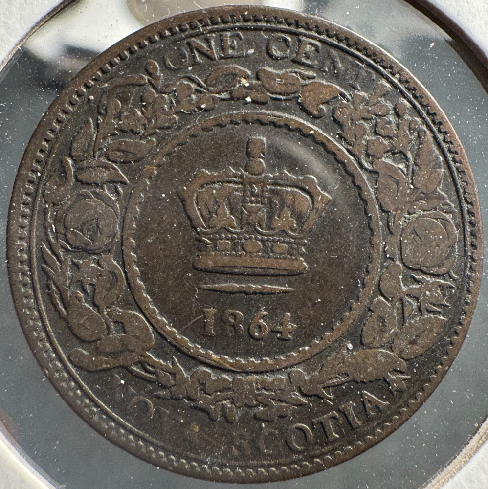 1864 1 ONE CENT NOVA SCOTIA!