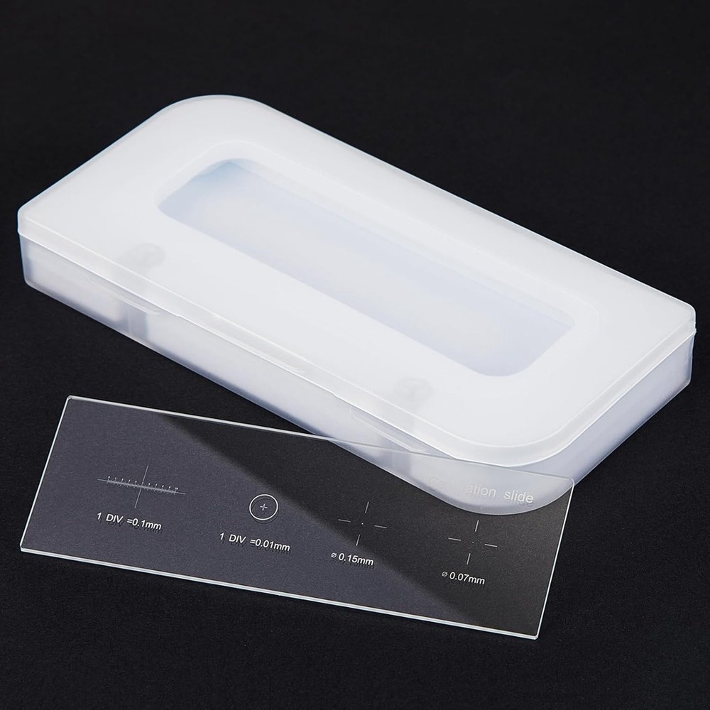 0.01mm Microscope Calibration Slide, Cross Table Microscope Reticle Ka8084