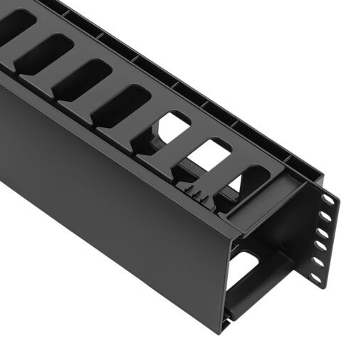 4 Pack Horizontal Rack Mount Cable Management, Cable Organizer, Cable Raceways