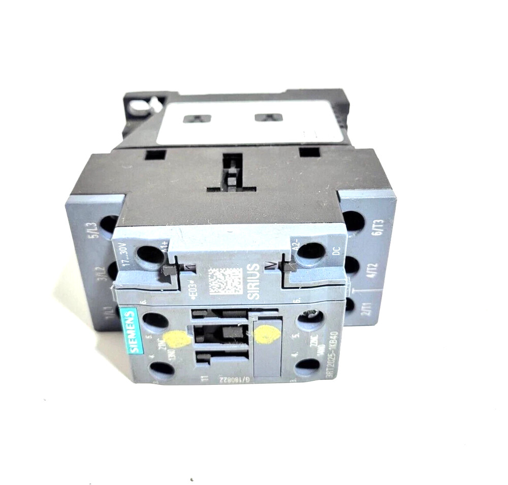 SIEMENS 3RT2025-1KB40 Contactor used.