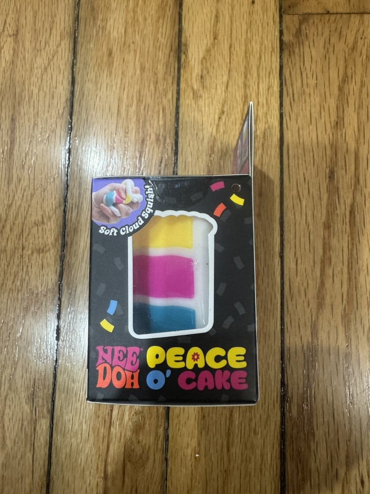 Authentic NIB NeeDoh Peace O’ Cake Squishy Soft Cloud
