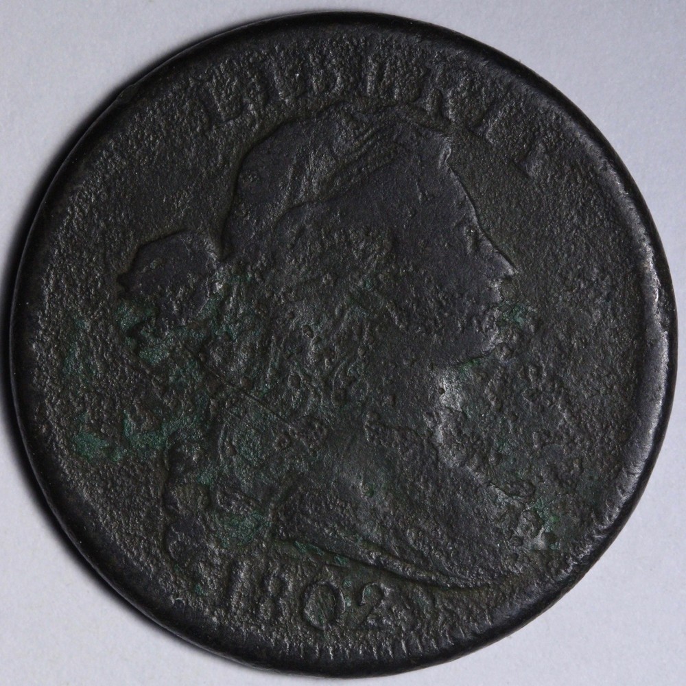 1802 Draped Bust Large Cent E122 ZDOEF