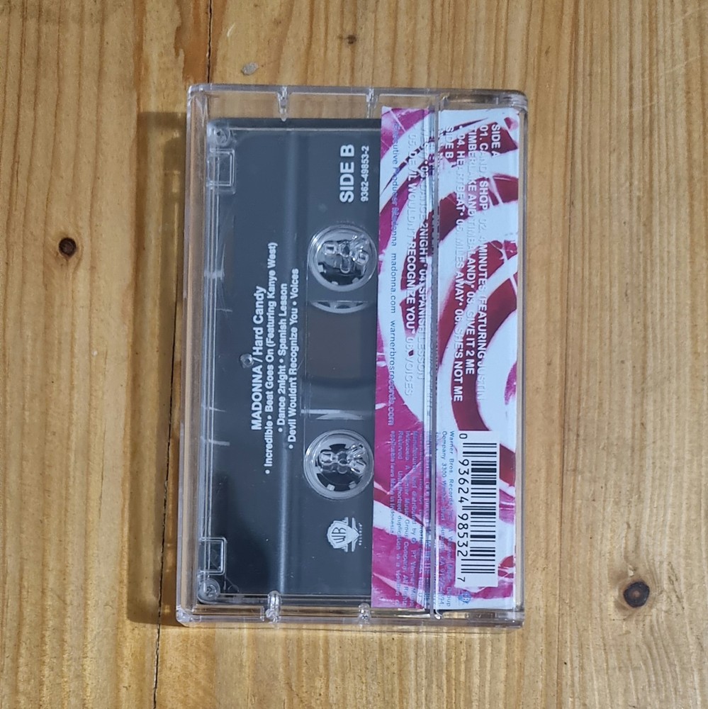 MADONNA HARD CANDY CASSETTE TAPE