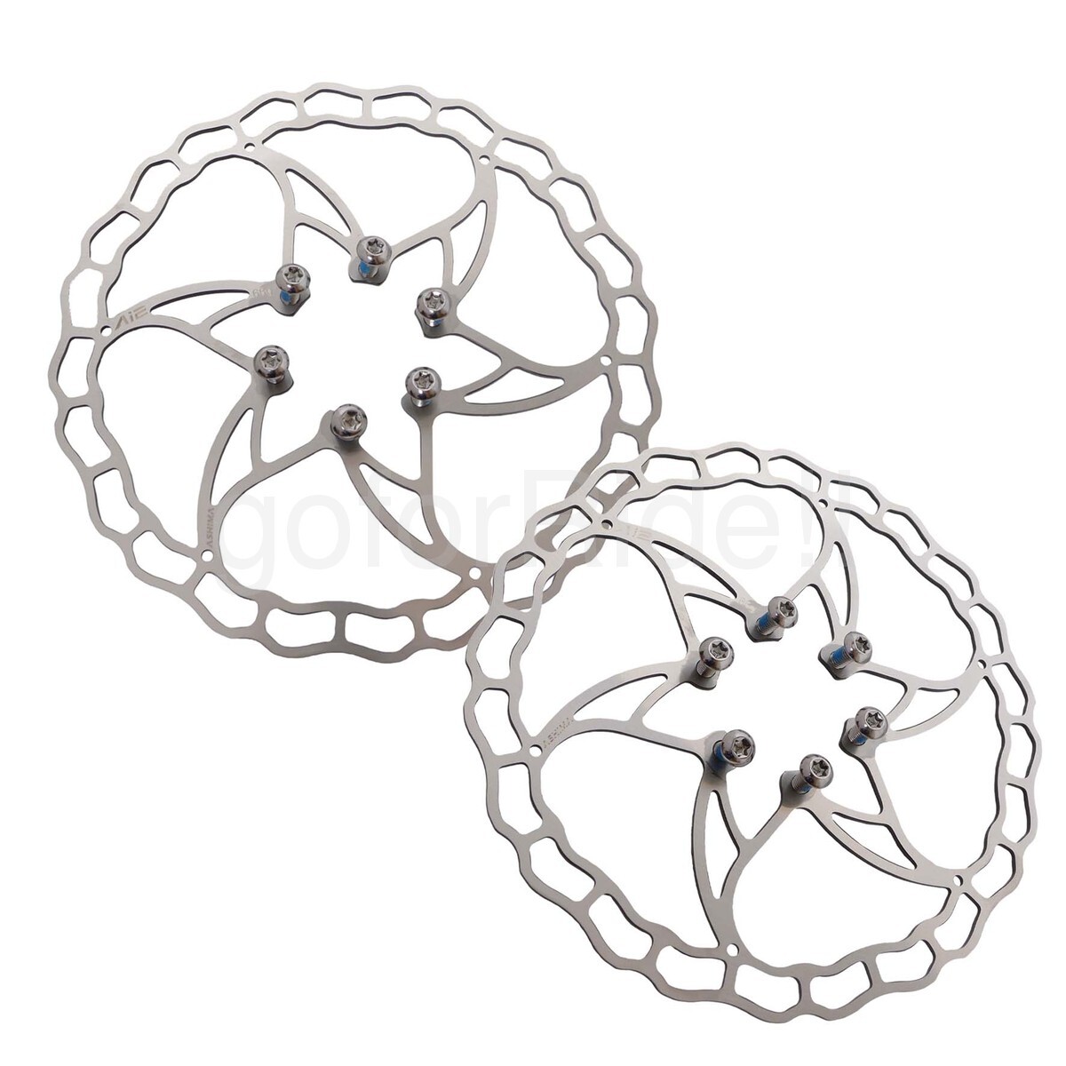 2x Ashima Ai2 Stainless Steel Ultra Light 160mm Bicycle Disc Brake Rotor 73g