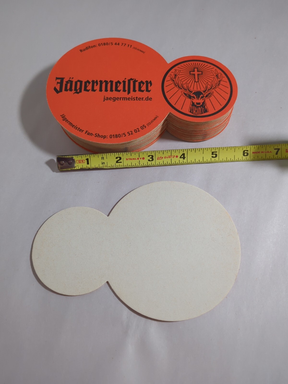 Jagermeister Orange Beer Coaster Germany "Master Of The Hunt" Made Since 1935