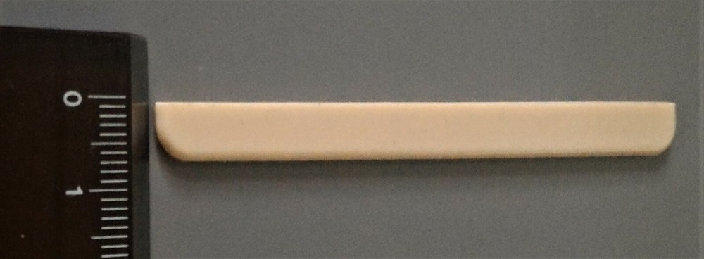 2 X CLASSICAL GUITAR BRIDGE SADDLES, PLASTIC, NEW, FREE POSTAGE