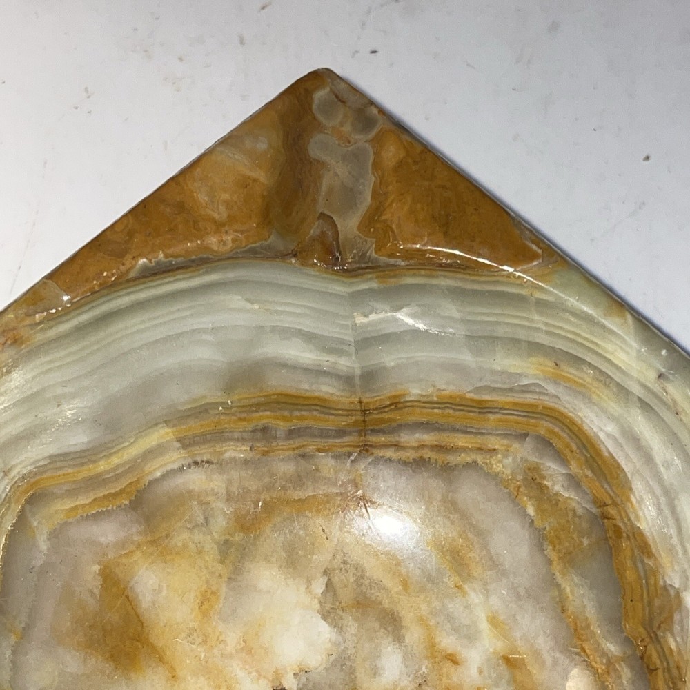 Mid Century Alabaster Ashtray 4-1/4”