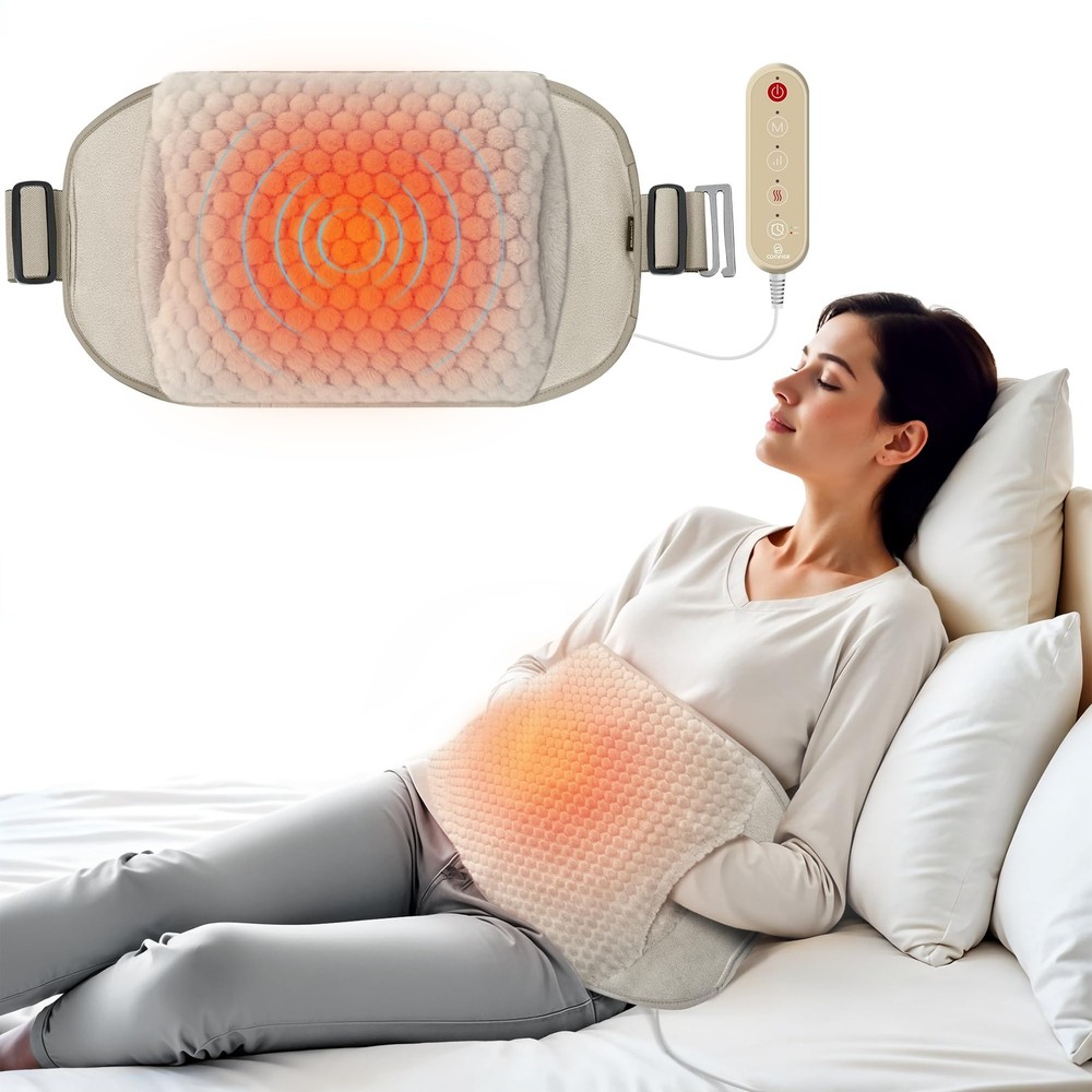 COMFIER Heating Pad for Back Pain Relief,Lower Extra Large, Yellow