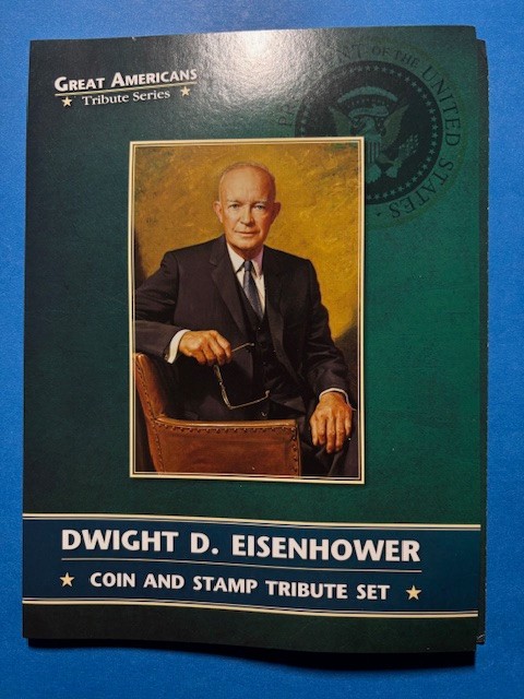 Dwight D. Eisenhower Coin & Stamp Tribute Set (1977)