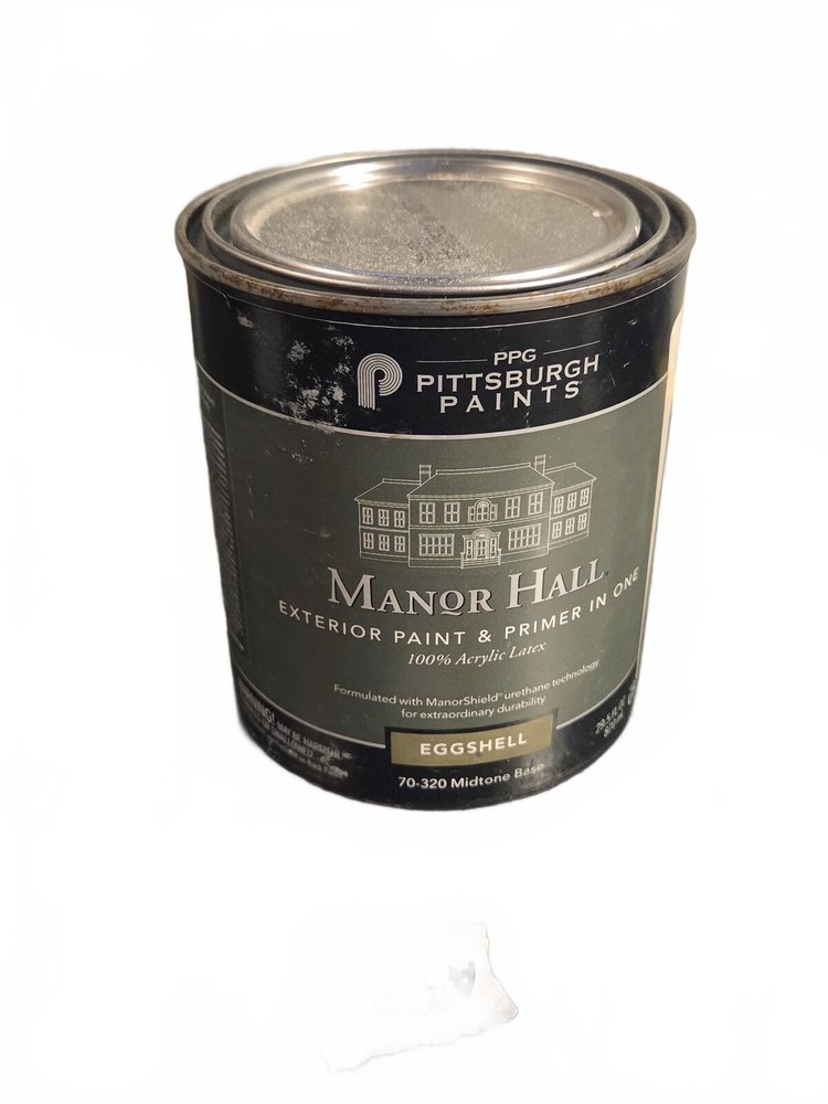 PPG Manor Hall Exterior Paint & Primer in One | 1 Quart - Eggshell Midtone Base