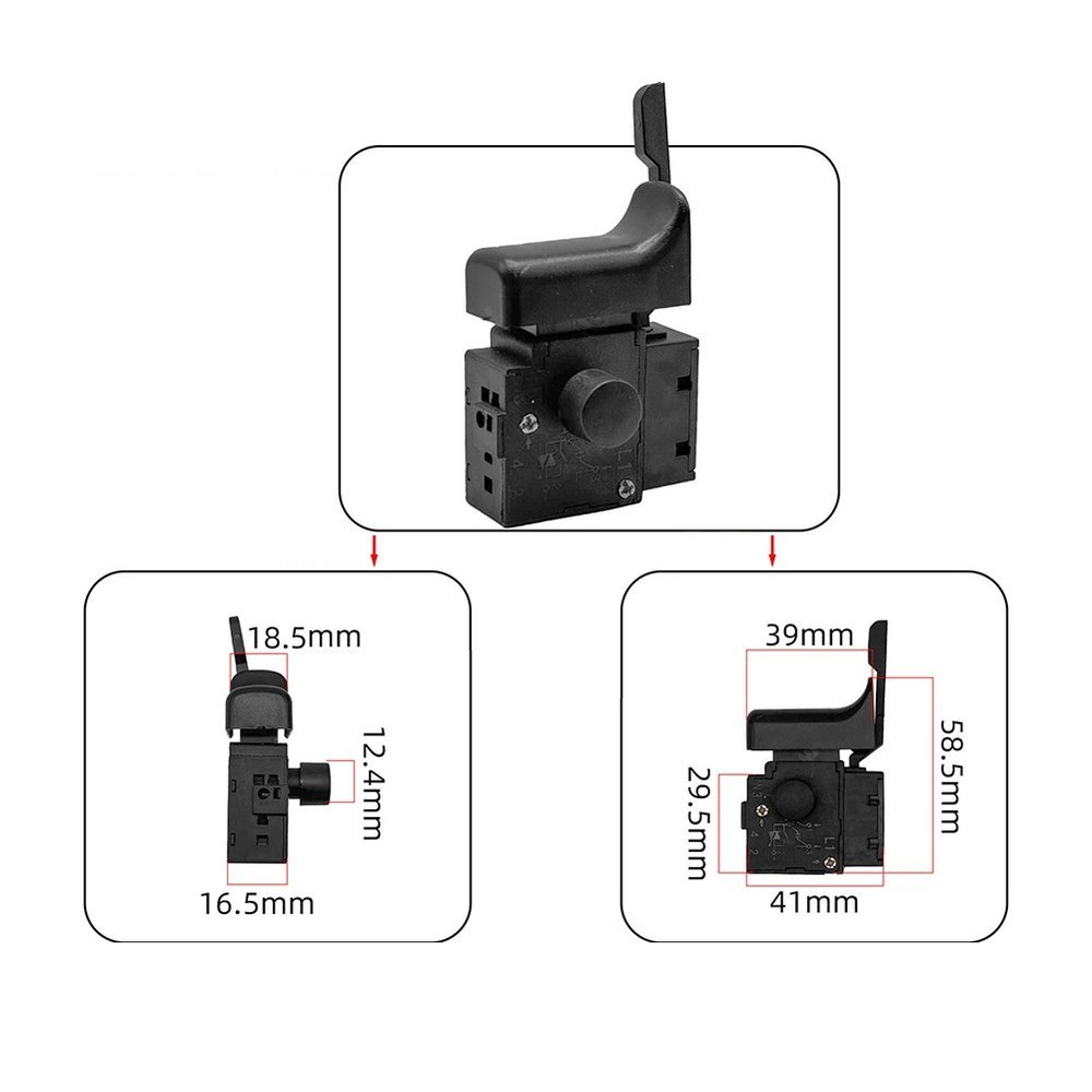 Forward Reverse Speed Control Switch Trigger Switch Compatible Drill Repair Part