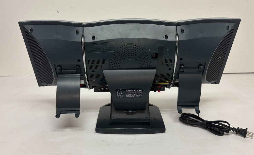 Sharper Image Sleek One-CD AM/FM Stereo System & Powered Subwoofer COMPLETE