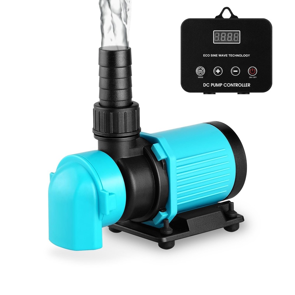 660GPH Aquarium Return pump with LCD display controller, DC 24V 25W aquarium ...
