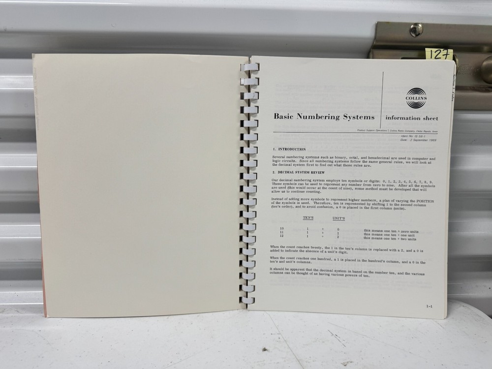 Collins Remote Heading & Basic Logic Techniques User Manual Book Original