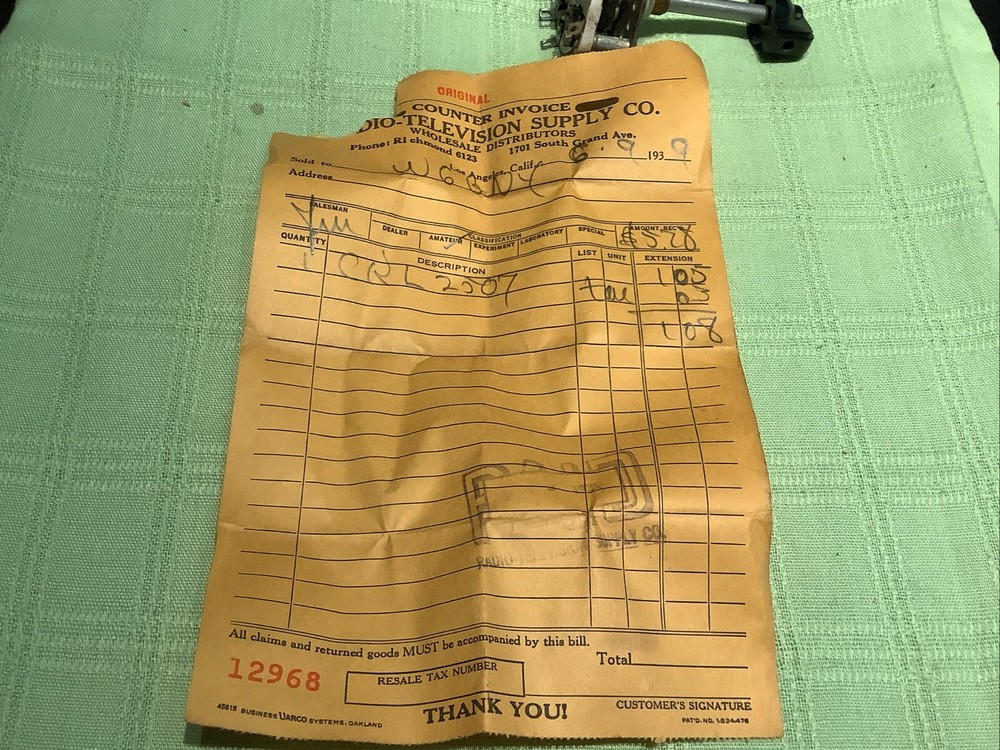 Centralab 2507 Circular Selector Isolated Switch 3 Poles 3 Position