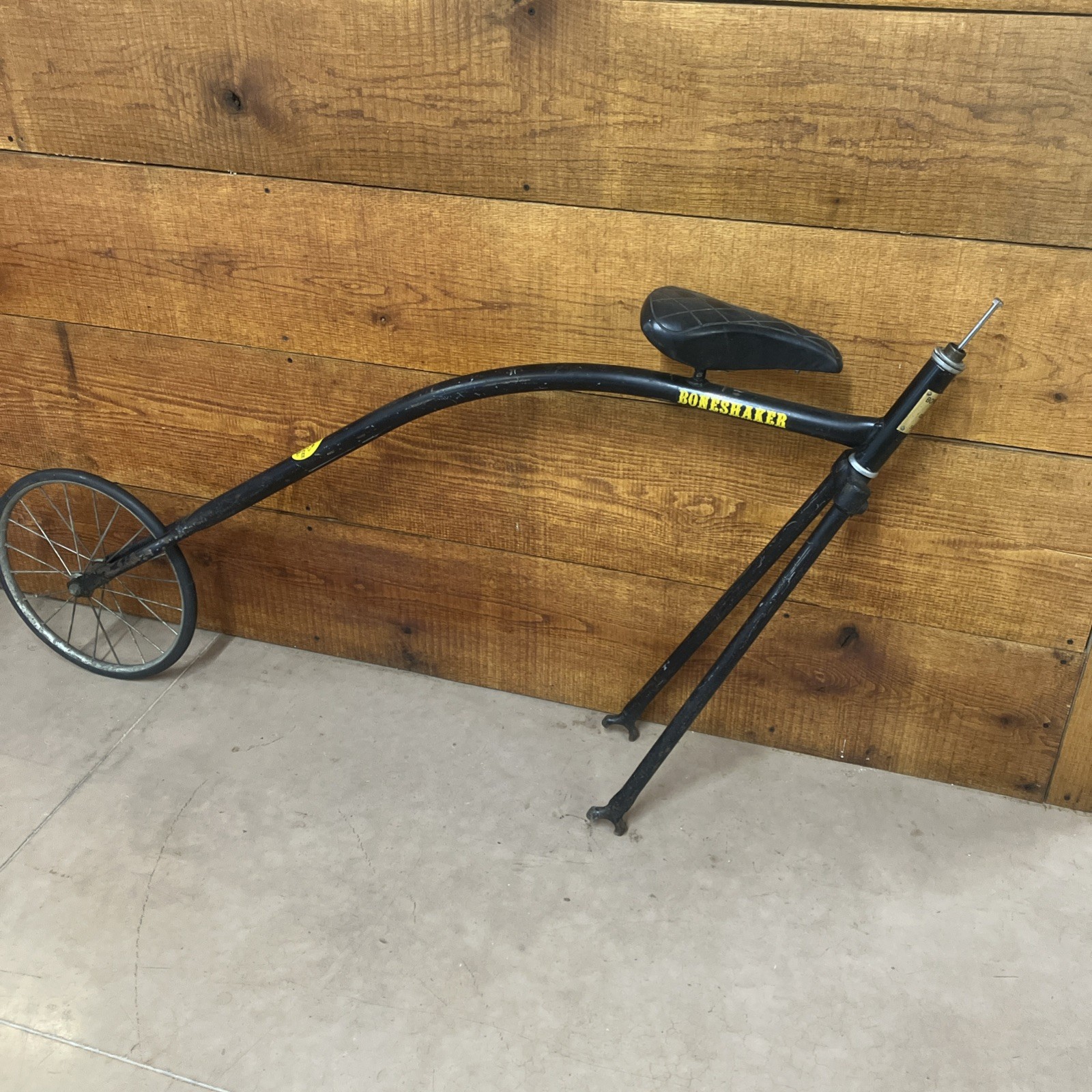 The Bone Shaker High Wheel Frame, Fork, Rear Wheel,Seat- Reproduction- Made USA-