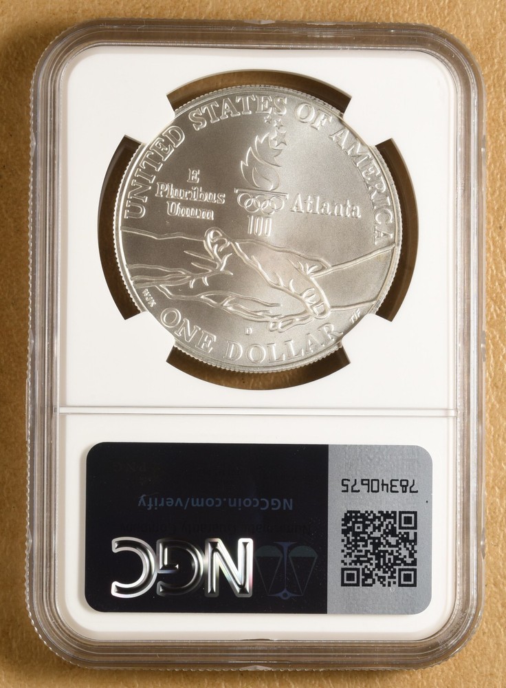 1995 D Paralympics Commemorative Silver Dollar NGC MS70