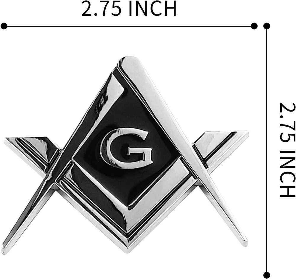Square and Compasses Car Decal
