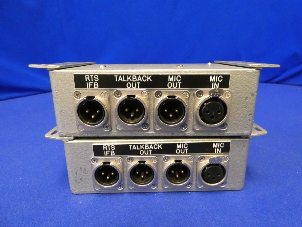 Daltech Announcers Talkback Boxes w/Cough Buttons, Volume Control QTY 2