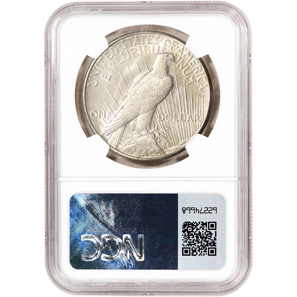 1922 S US Peace Silver Dollar $1 - NGC Brilliant Uncirculated