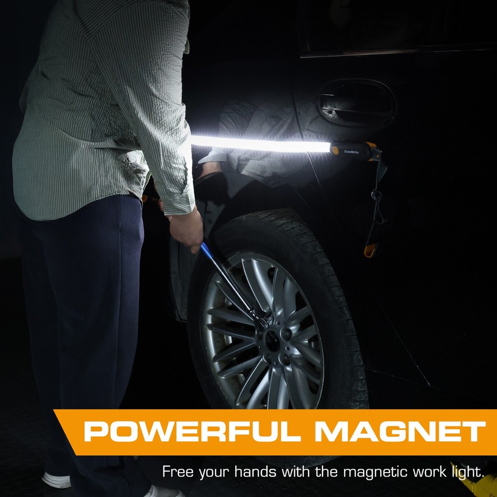 EverBrite Rechargeable LED Underhood Work Light w/3 Mode Magnetic Work Light Bar
