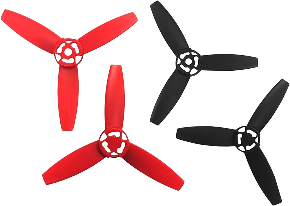 Parrot Bebop 2 Drone Propellers - Red & Black- 2 Sets