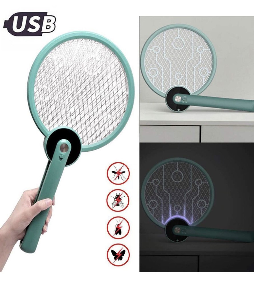 🌟USB Electric Bug Zapper Fly Swatter Racket, Pest Control For Insect Mosquitos