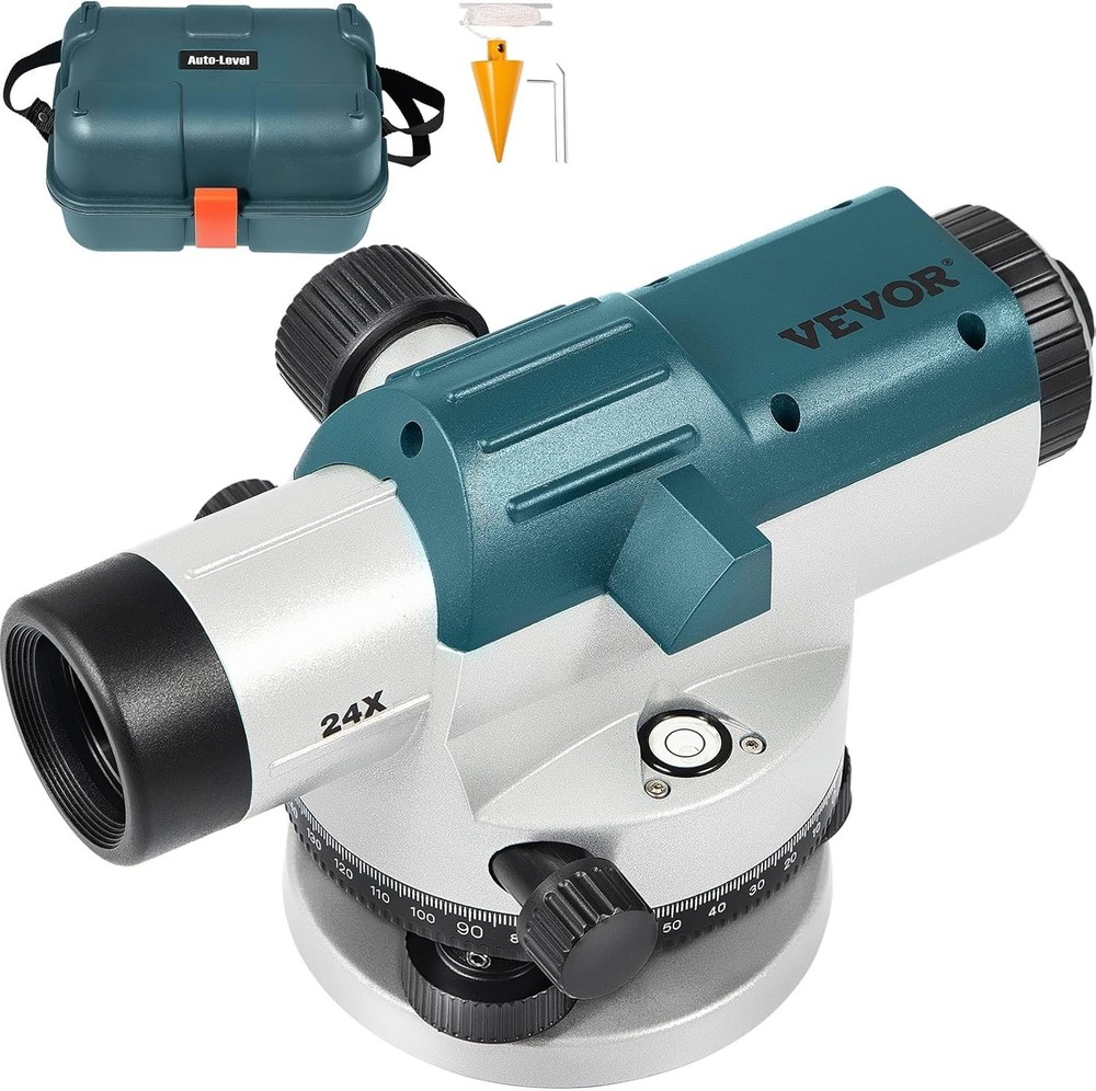 Automatic Transit Level 24X Optical Survey Equipment Auto Level Kit High Precisi