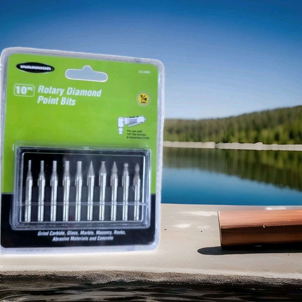 WARRIOR Diamond Point Rotary Grinding Set, 10-Piece